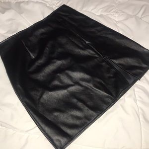 Edgy Leather Skirt